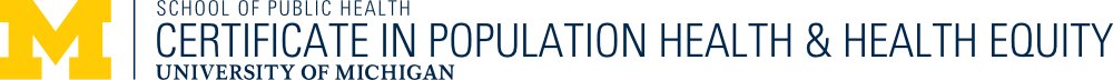 Certificate in Population Health and Health Equity